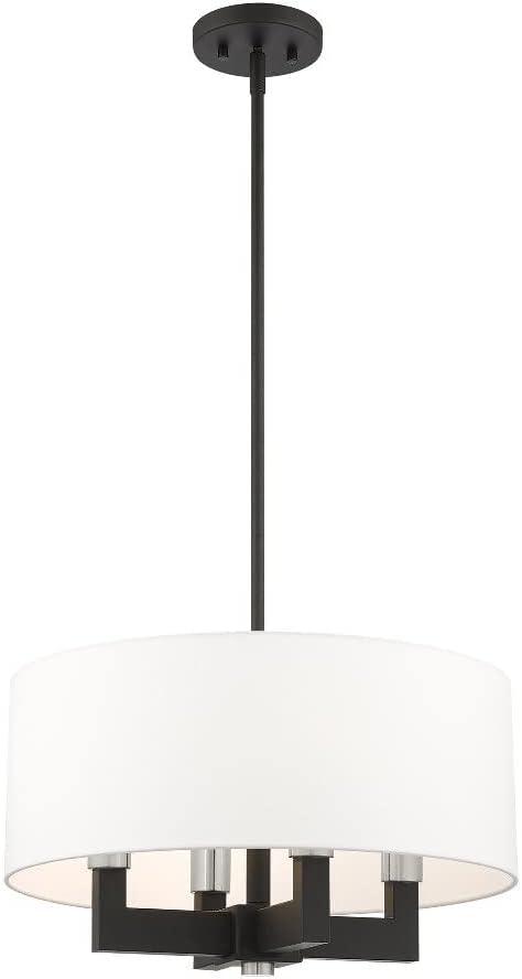 Livex Lighting Cresthaven 4 - Light Chandelier in  Black