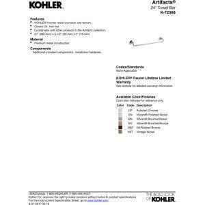 Artifacts® Wall Mounted Towel Bar