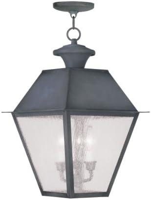 Livex Lighting Mansfield 3 - Light Pendant in  Charcoal