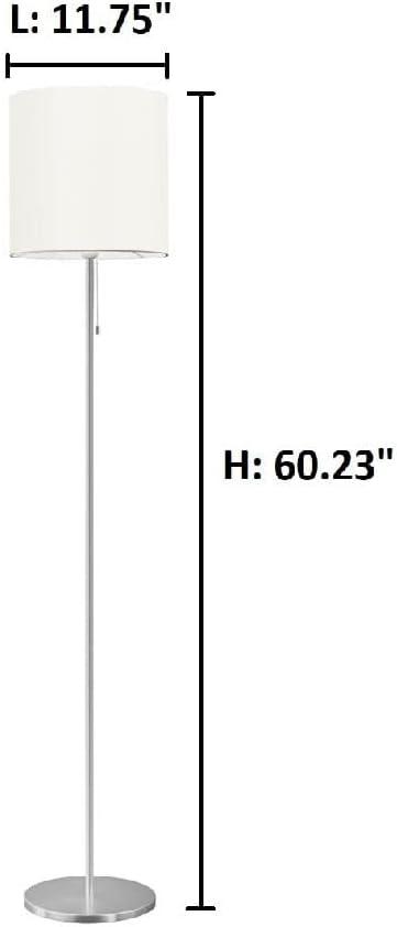 60.25" Sendo Floor Lamp Aluminum  - Eglo