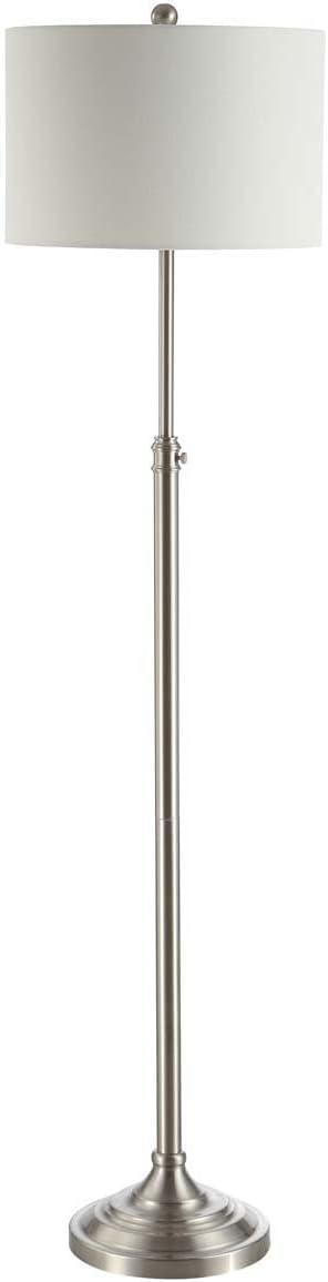 Leeland Floor Lamp - Brush Nickel - Safavieh