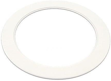 Uxcell Metal Goof Trim Ring, 2.99" OD 2.2" ID Circular Ceiling Light Ring Trims, Matte White 1Pack