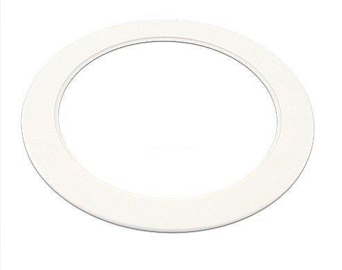 Uxcell Metal Goof Trim Ring, 2.99" OD 2.2" ID Circular Ceiling Light Ring Trims, Matte White 1Pack