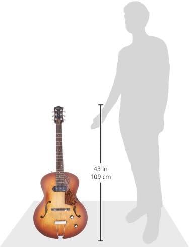 Godin 5th Avenue Kingpin Archtop Hollowbody Electric Guitar With P-90 Pickup Cognac Burst