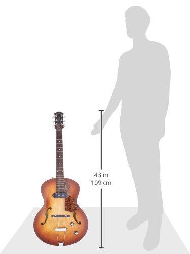 Godin 5th Avenue Kingpin Archtop Hollowbody Electric Guitar With P-90 Pickup Cognac Burst