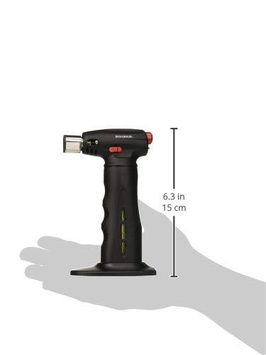 BonJour Chef's Torch with Fuel Gauge, Black