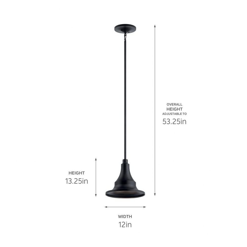 Kichler Lighting Hampshire 1 - Light Pendant in  Textured Black