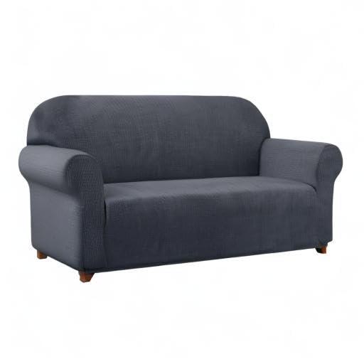 Subrtex 1-Piece Stretch Sofa Slipcover Non Slip Couch Cover (Sofa, Gray) Large/3-Seater: 72-92 inches wide