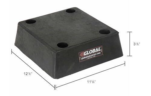 Vestil Vestil Rubber 4'' L Molded Dock Bumper