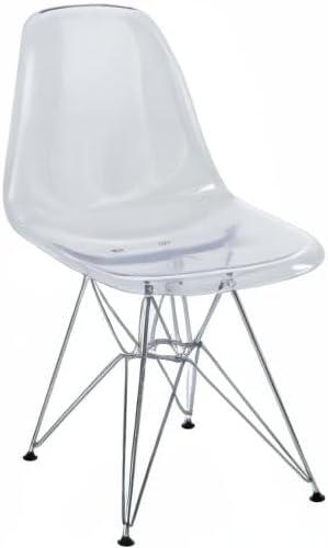 Modway Modway Plastic Dining Chair with Wire Base