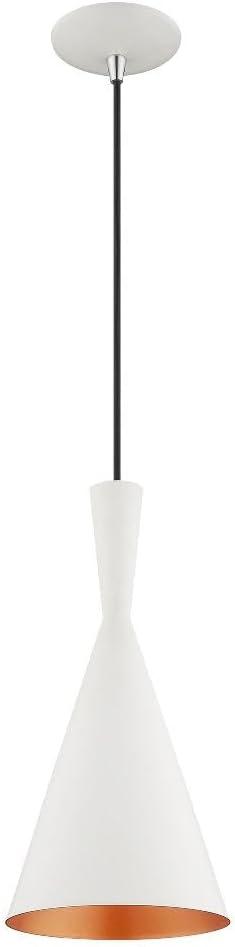 Livex Lighting Waldorf 1 - Light Chandelier in  White