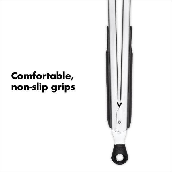 12-Inch Stainless Steel and Nylon Cooking Tongs