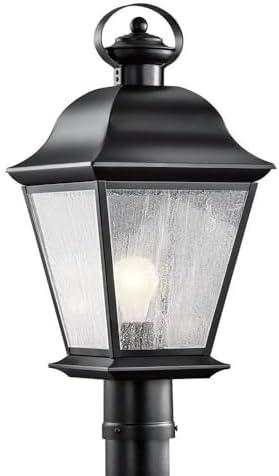 Kichler Lighting Mount Vernon 1 - Light Post Light in  Black