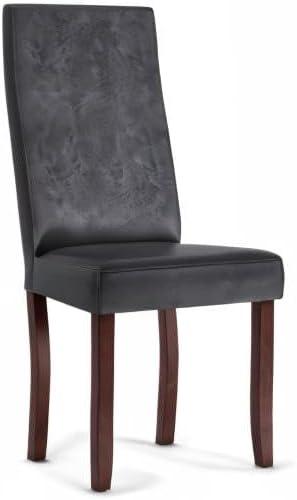 Simpli Home Acadian Solid Wood Dining Chair (Set of 2)