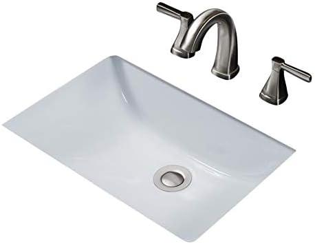 Miseno Mno2113ru Rectangular 21" X 13" Undermount Bathroom Sink - White