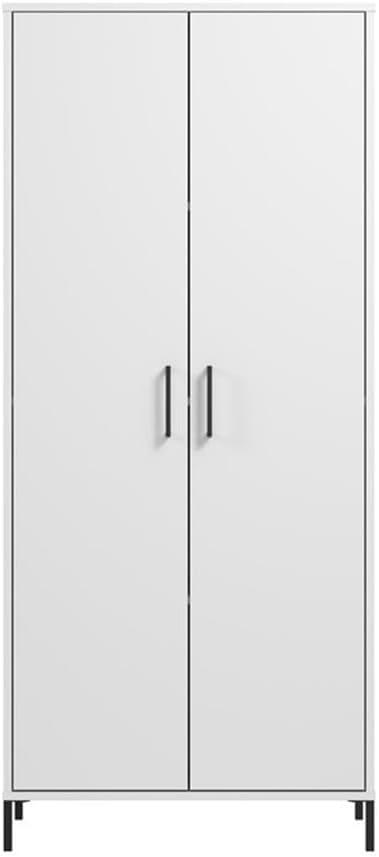 Essence Tall Storage Cabinet with Doors - Engineered Wood