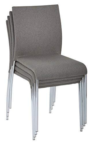 OSP Home Furnishings Conway Metal Stackable Multipurpose Chair ( Set of 4 ) (Set of 4)