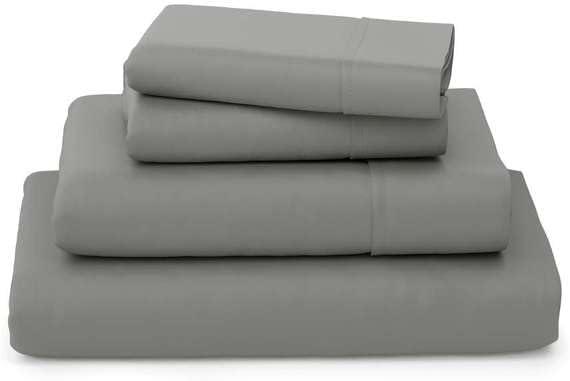 Cosy House Collection Luxury Rayon Derived from Bamboo Bed Sheet Set - Grey, King