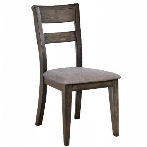 Silla Lateral con Respaldo Salpicado Marrón Oscuro de Puente Doble (RTA), Juego de 2