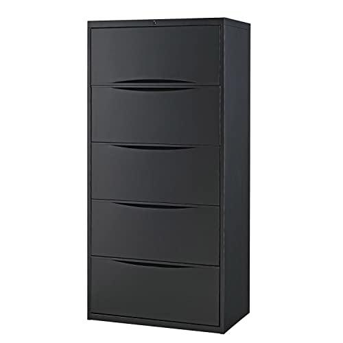 Interion 30'' Wide 5 -Drawer Steel File Cabinet
