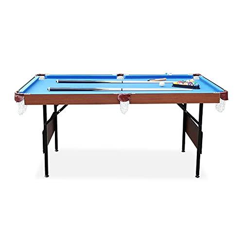 RACK Pool Tables Rack Crux 55 in Folding Billiard/Pool Table (Blue 3-in-1 Multi Game)