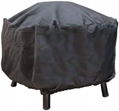 Heavy-Duty Black Weather Resistant Pizza Oven Cover