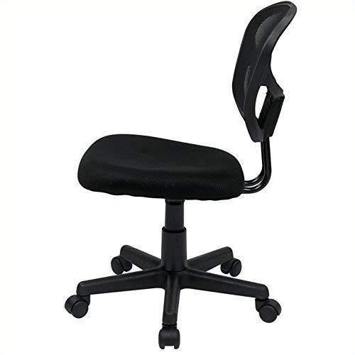 OSP Home Furnishings Mesh Task Chair in Black Fabric