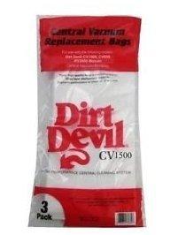 Dirt Devil Central Vacuum Cleaner HP, CV950,CV1500 Vacuum Bags 3 Pk Part # 7767-W, 9597