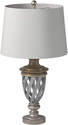 Byron 28.5 Inch H Urn Table Lamp (Set of 2) - Antique Silver - Safavieh