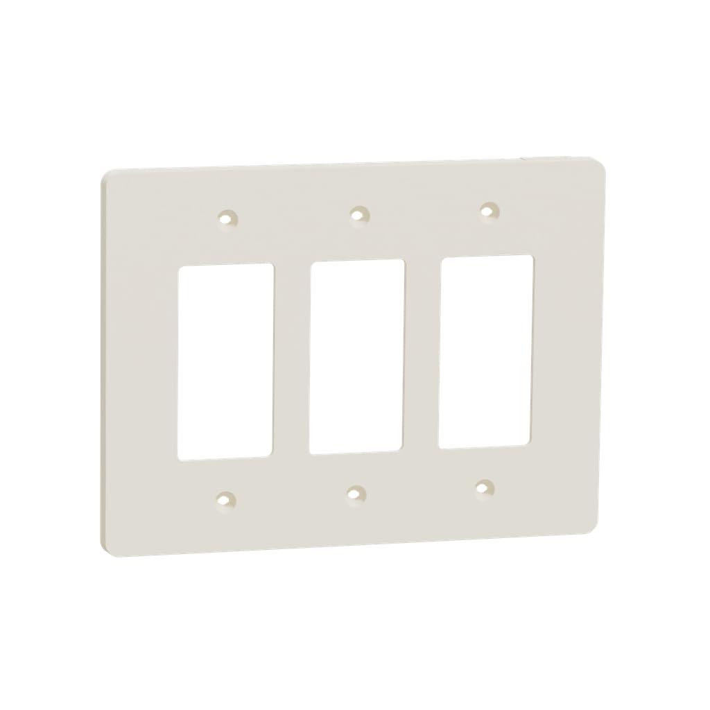 Almond 3-Gang Smooth Plastic Wall Plate