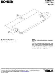 Artifacts® Wall Mounted Towel Bar