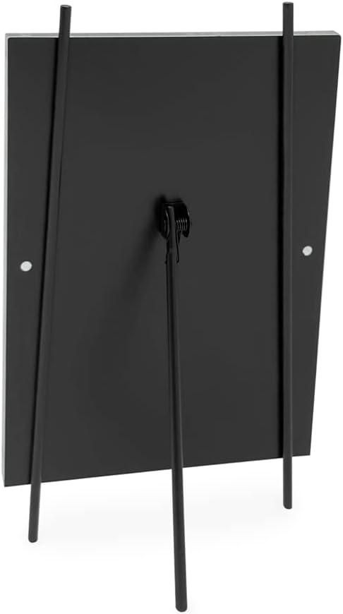 Isaac Jacobs 4x6 Black Magnetic Acrylic Metal Easel Frame 4x6 Vertical Black