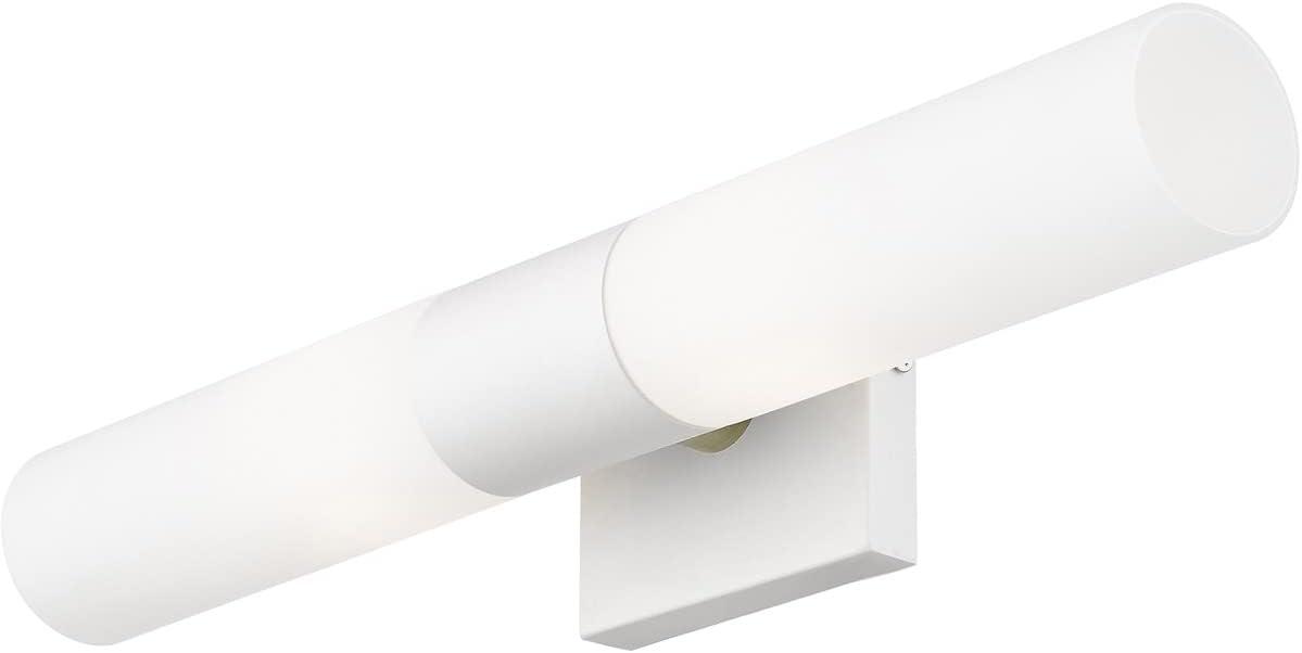 Livex Lighting Textured White ADA 2-Light Vanity Sconce