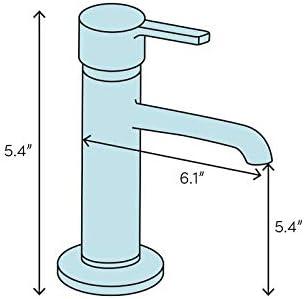 Elements of Design Vintage Single Hole Bathroom Faucet with Drain Assembly EB3408BL