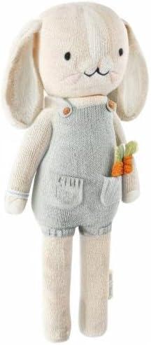 Henry the Bunny Little 13" Hand-Knit Blue Cotton Doll