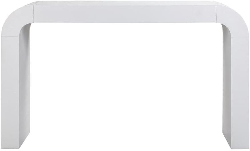 TOV Furniture Hump White Acacia Finish Console Table