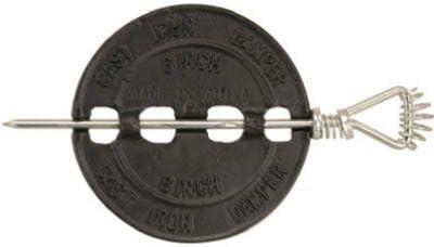 6-Inch Black Cast Iron Stove Pipe Damper