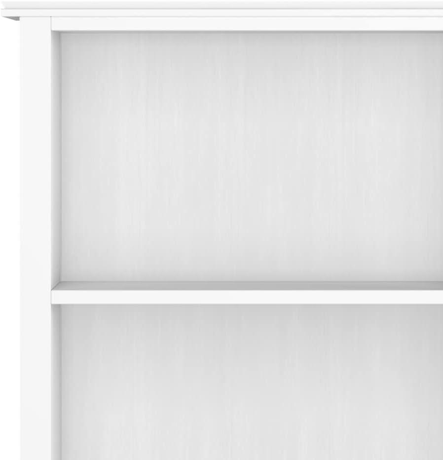 Simpli Home Artisan SOLID WOOD 72 inch x 26 inch Contemporary 5 Shelf Bookcase in White