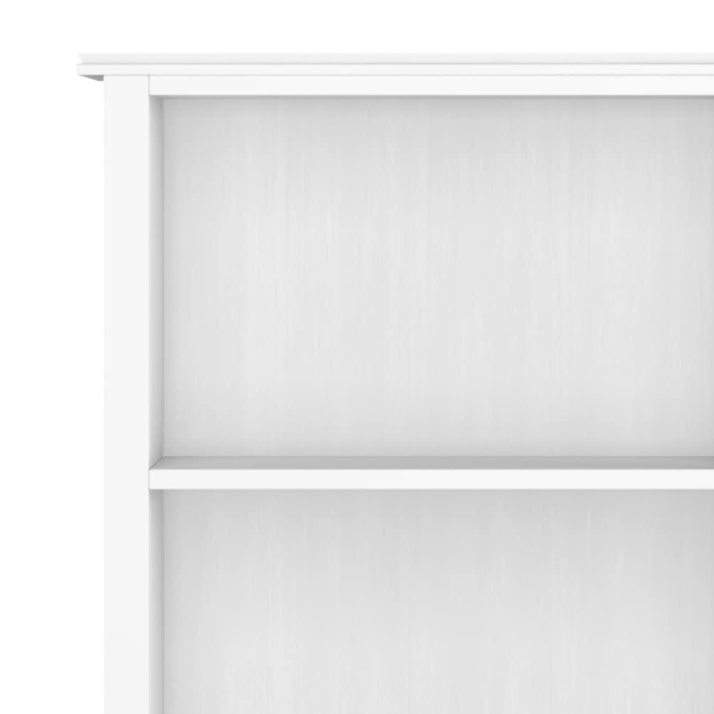 Simpli Home Artisan SOLID WOOD 72 inch x 26 inch Contemporary 5 Shelf Bookcase in White