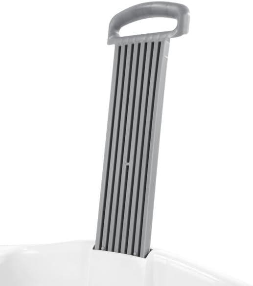 White Plastic 1.75 Bushel Ultra Wheeled Laundry Basket