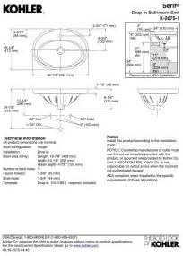 Serif® Ceramic Oval Drop-In Bathroom Sink with Overflow