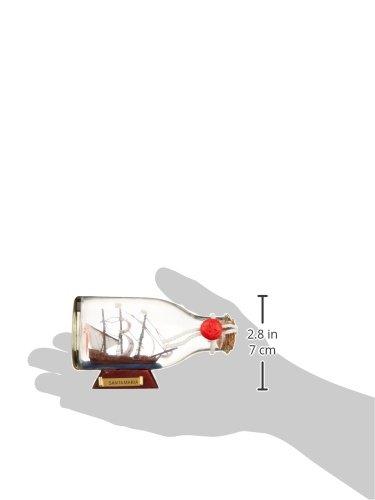 Hampton Nautical Santa Maria Ship in a Glass Bottle, 5"