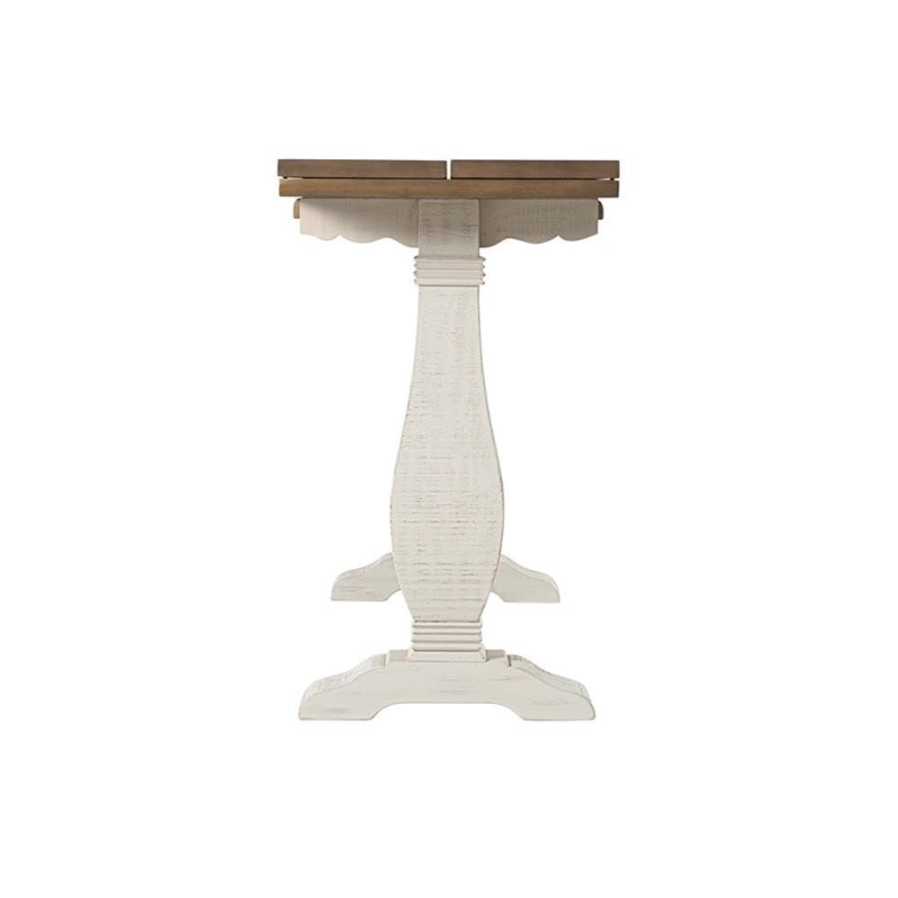 Martin Svensson Home Napa Solid Wood Flip Top Sofa Table White Stain and Natural