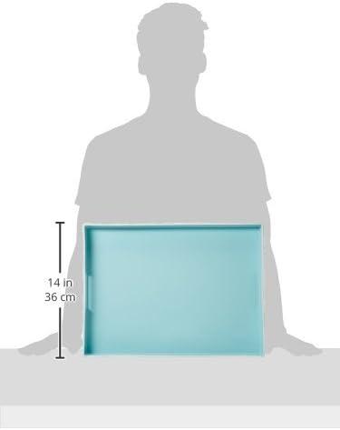 BLACK RECTANGULAR TRAY  W/ HANDLES AMZ