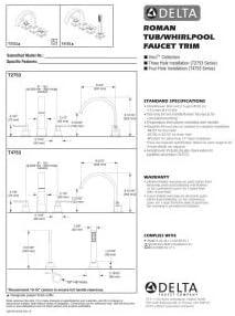 Vero Double Handle Deck Mounted Roman Tub Faucet Trim