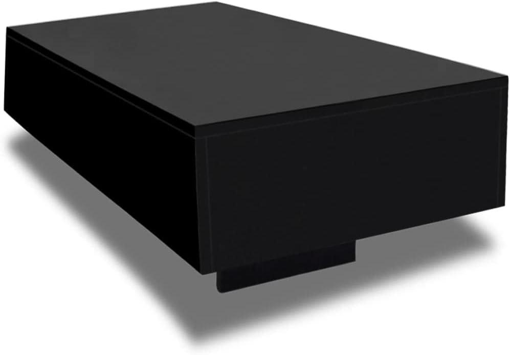 vidaXL Coffee Table High Gloss Black