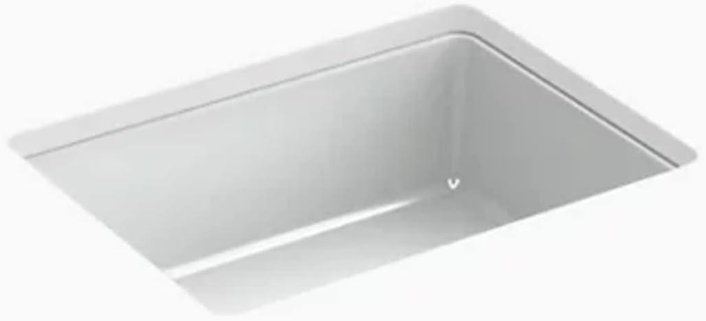 Verticyl 17" Ice Gray Ceramic Rectangular Undermount Bathroom Sink