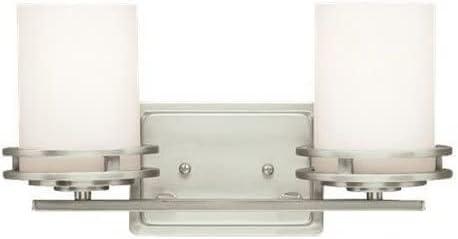 Hendrik 14.5" Bronze 2-Light Wall Sconce with White Shades