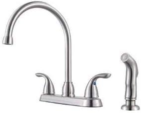Stainless Steel High Arc Kitchen Faucet with Pull-out Spray