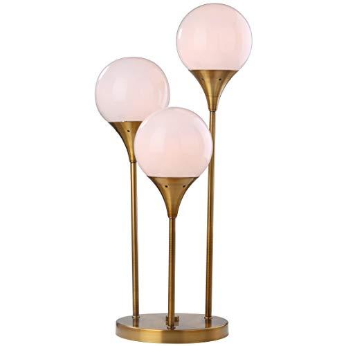 Marzio Brass Gold 25-Inch Modern 3-Orb Table Lamp